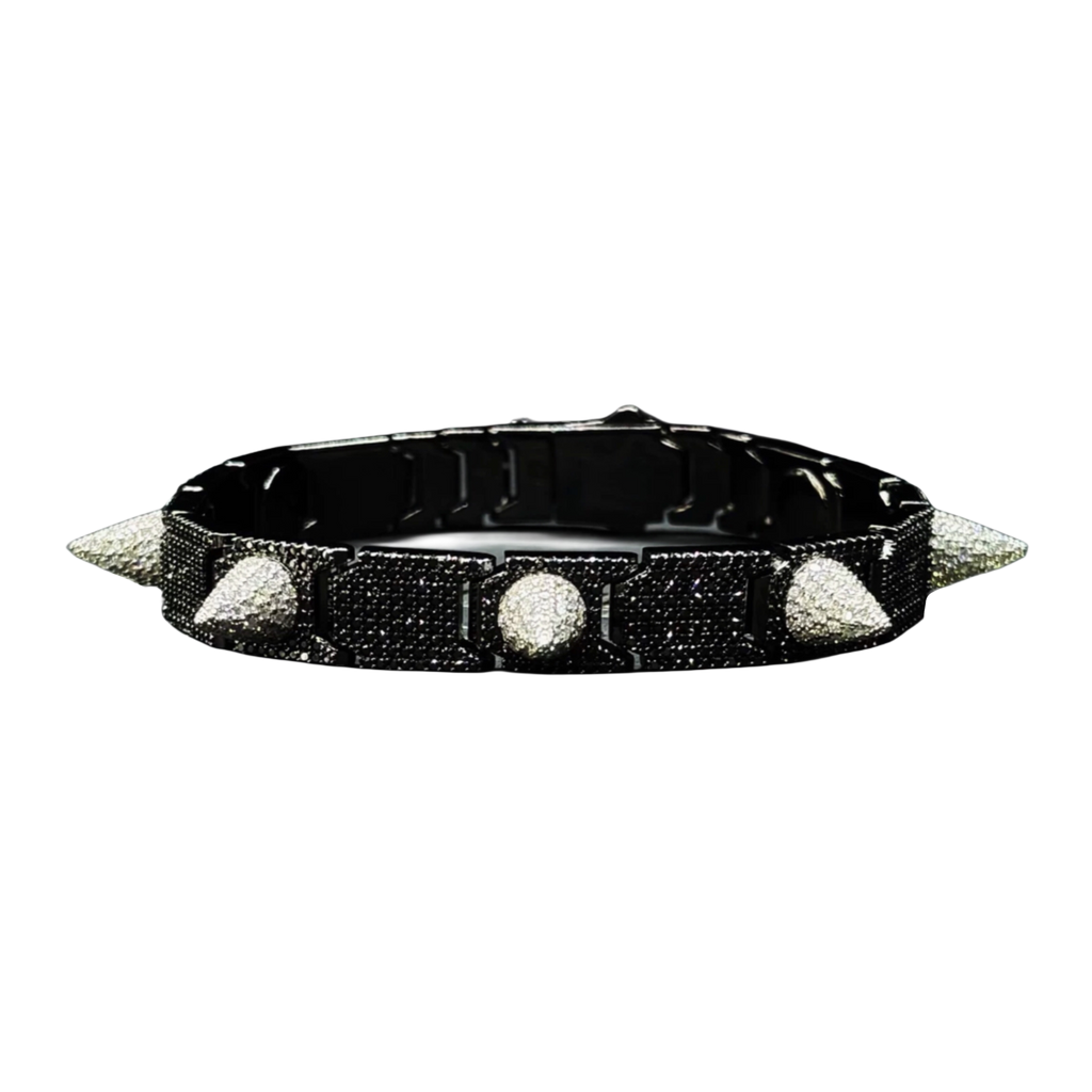 DIAMOND PUNK SPIKE BRACELET (MADE-TO-ORDER)