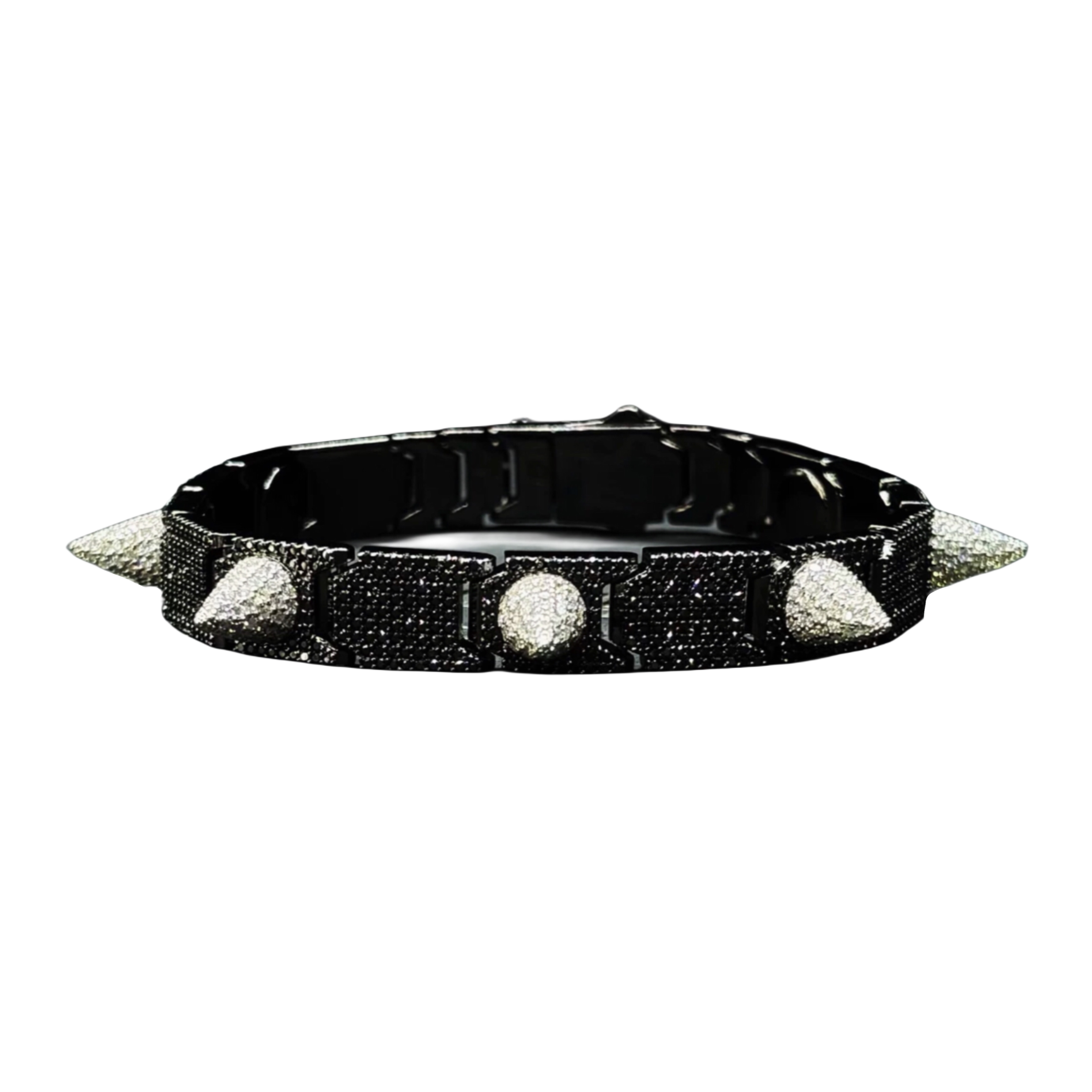 DIAMOND PUNK SPIKE BRACELET (MADE-TO-ORDER)