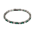 EMERALD BAGUETTE-CUT TENNIS BRACELET