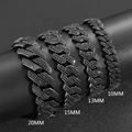 MIDNIGHT BLACK DIAMOND CUBAN BRACELETS
