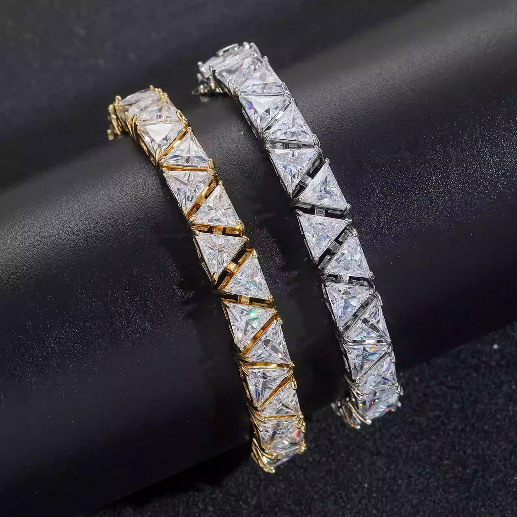 SOVEREIGN TRIANGULAR CUT TENNIS BRACELET