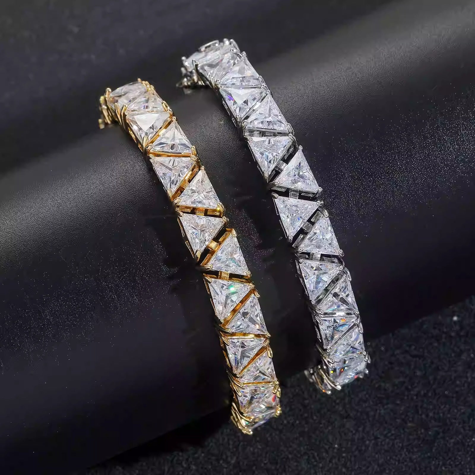 SOVEREIGN TRIANGULAR CUT TENNIS BRACELET