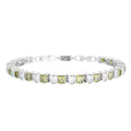 ASSORTED PRINCESS CUT DIAMOND TENNIS BRACELET