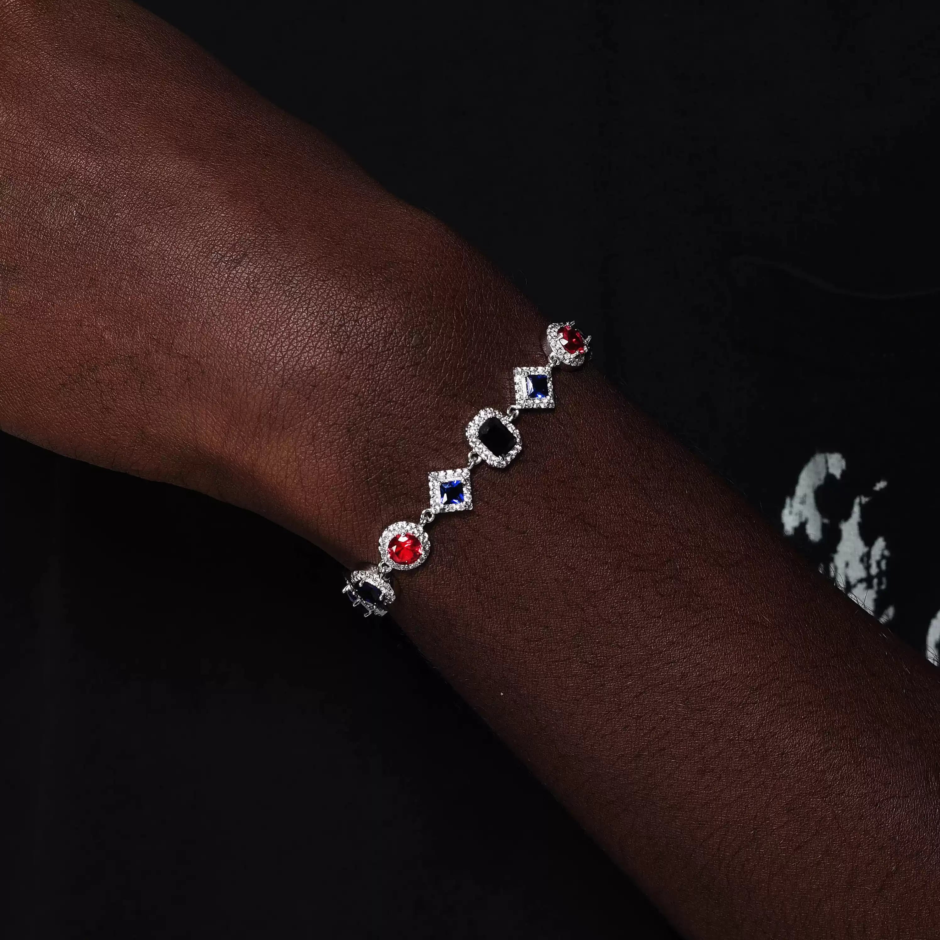 RADIANCE MULTI-COLOR ROYAL DIAMOND ADJUSTABLE BRACELET