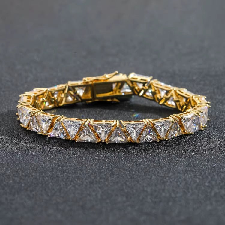 SOVEREIGN TRIANGULAR CUT TENNIS BRACELET