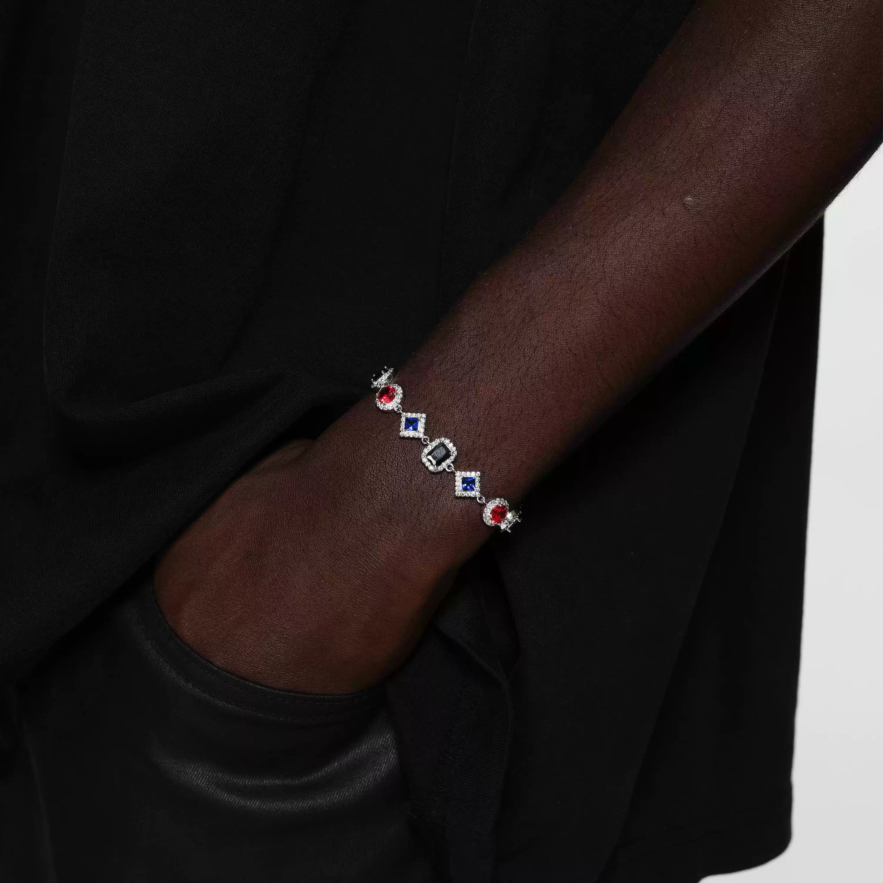 RADIANCE MULTI-COLOR ROYAL DIAMOND ADJUSTABLE BRACELET