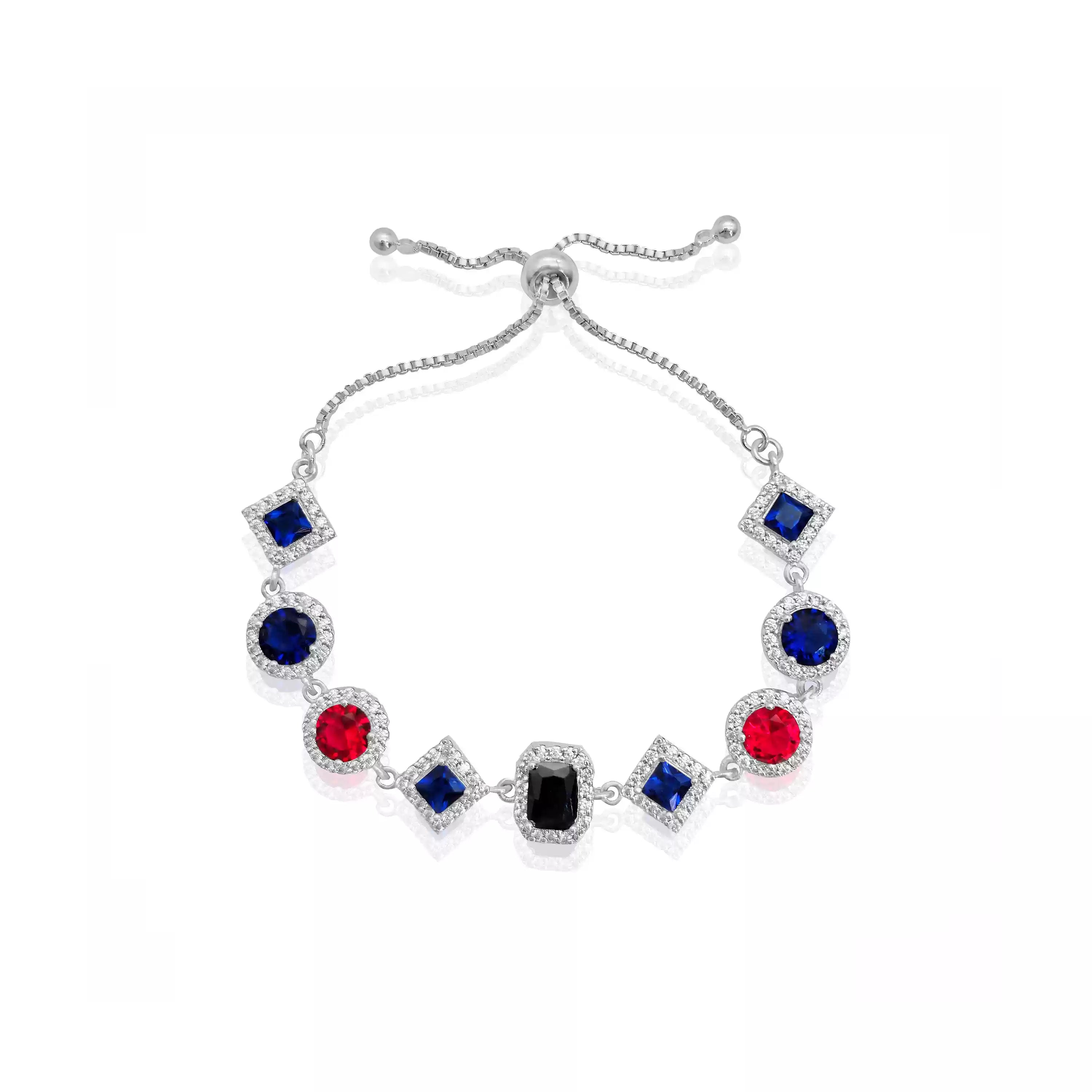RADIANCE MULTI-COLOR ROYAL DIAMOND ADJUSTABLE BRACELET