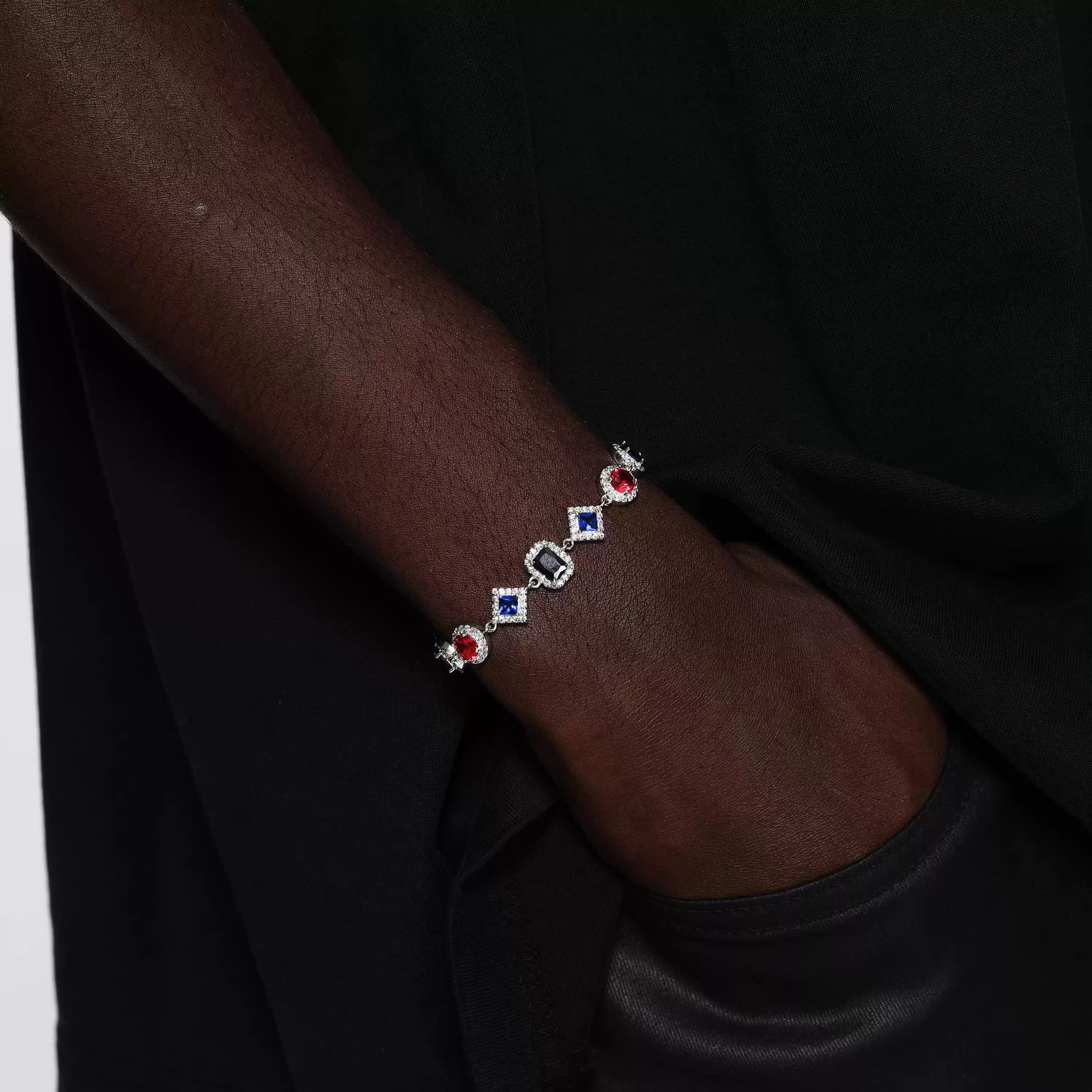 RADIANCE MULTI-COLOR ROYAL DIAMOND ADJUSTABLE BRACELET