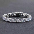 SOVEREIGN TRIANGULAR CUT TENNIS BRACELET