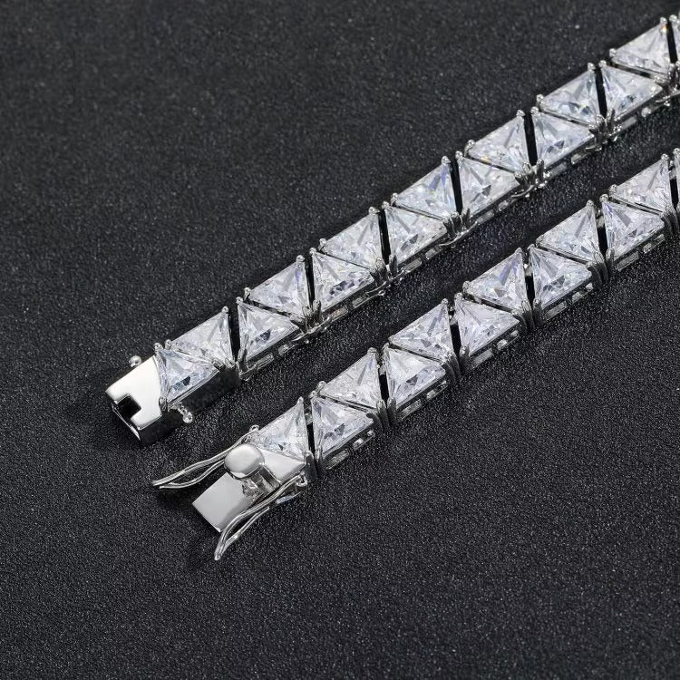 SOVEREIGN TRIANGULAR CUT TENNIS BRACELET
