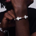DIAMOND WHITE CROSS BRACELET