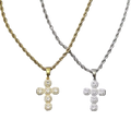 MINI DIAMOND CROSS NECKLACE