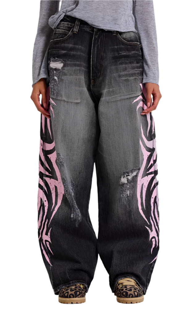 PINK CYBER DENIM
