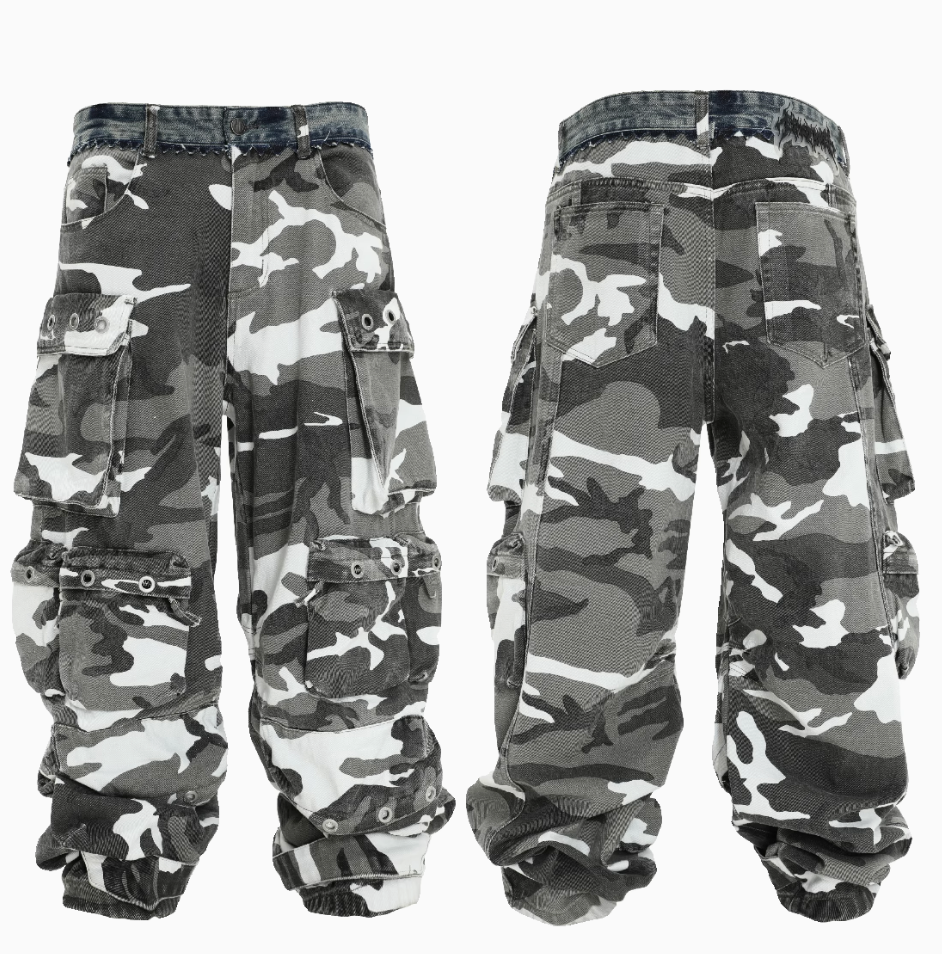GREY CAMO PANTS