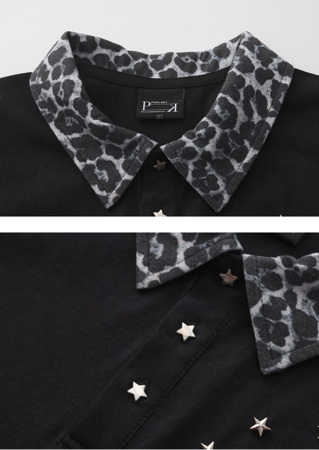 LEOPARD PRINT POLO