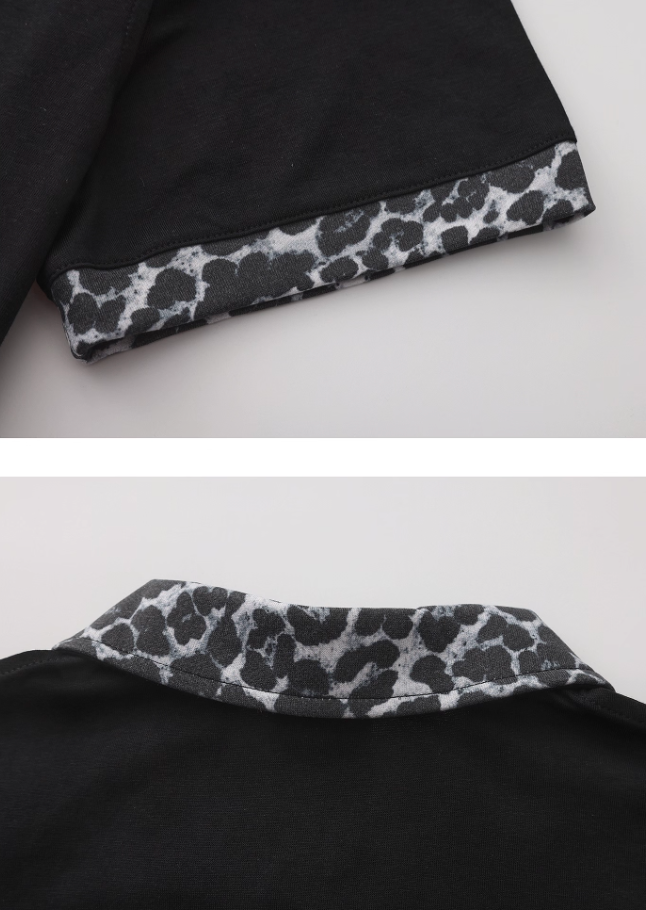 LEOPARD PRINT POLO