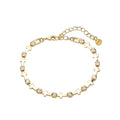 18K CROSS DIAMOND BRACELET