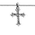 RISING SIRIUS MULTICOLOR DIAMOND STAR CROSS NECKLACE