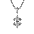 DARK ROYALTY BLACK DIAMOND FLEUR-DE-LIS NECKLACE