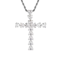 ETERNAL HEART-SHAPED DIAMOND CROSS