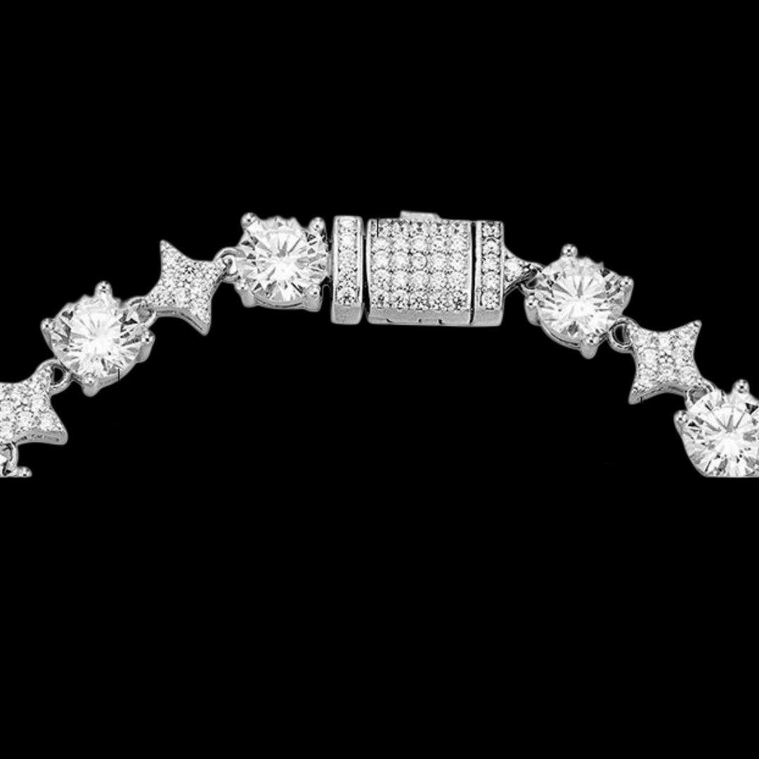 CROWN SPIKED  DIAMOND BRACELET