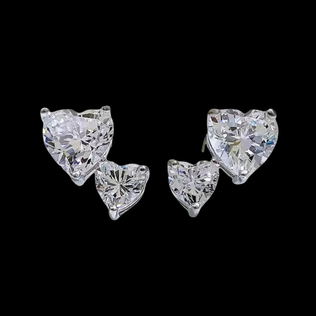 DOUBLE HEART EARRINGS