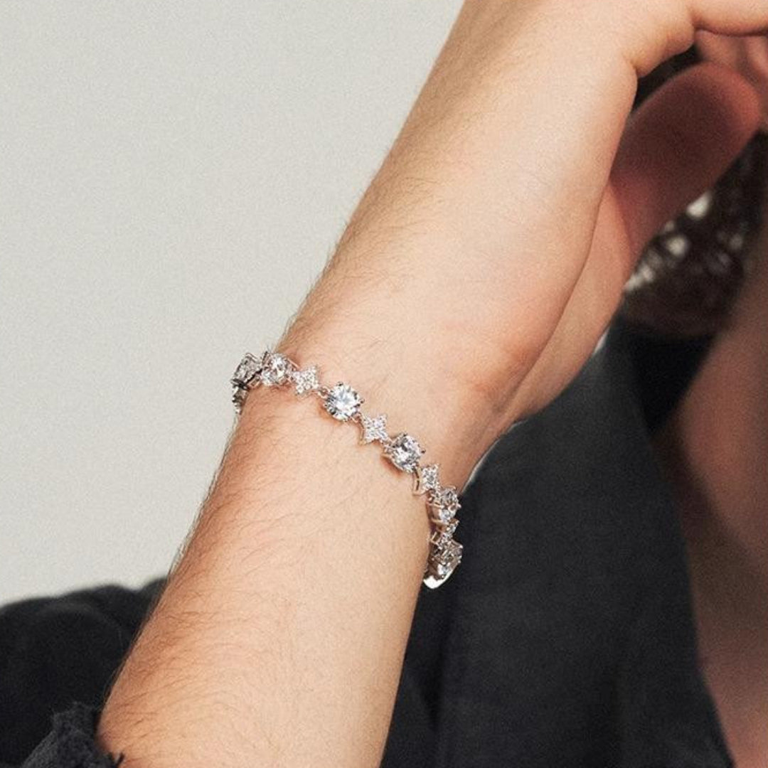 CROWN SPIKED  DIAMOND BRACELET