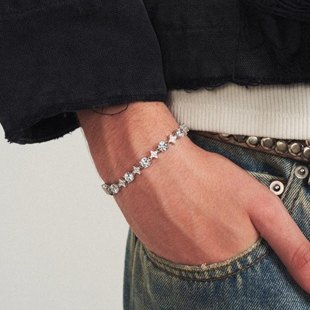 CROWN SPIKED  DIAMOND BRACELET