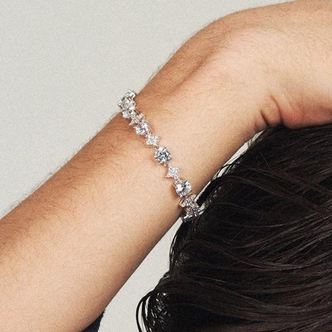 CROWN SPIKED  DIAMOND BRACELET