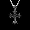 MIDNIGHT CROSS BLACK DIAMOND CROSS NECKLACE