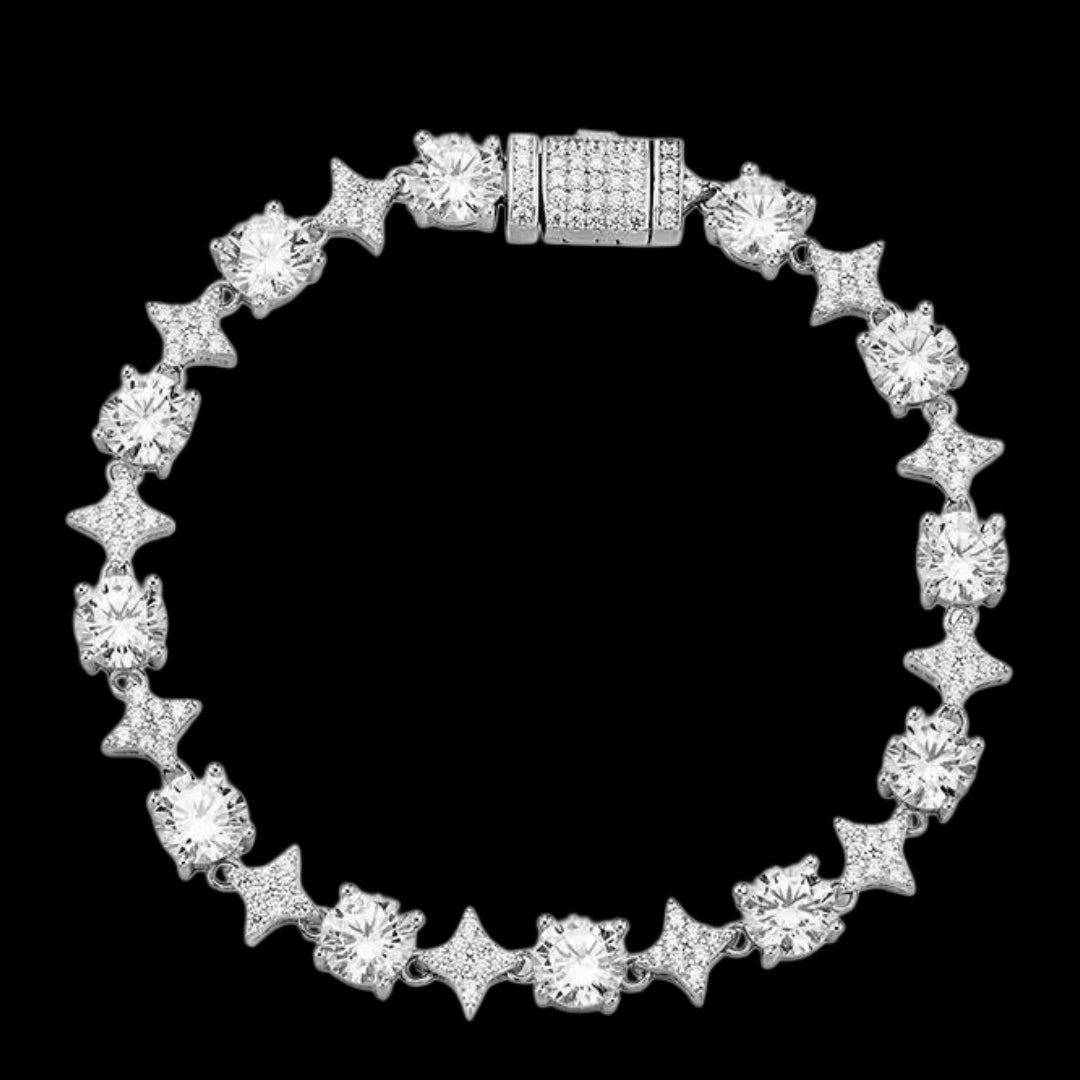 CROWN SPIKED  DIAMOND BRACELET