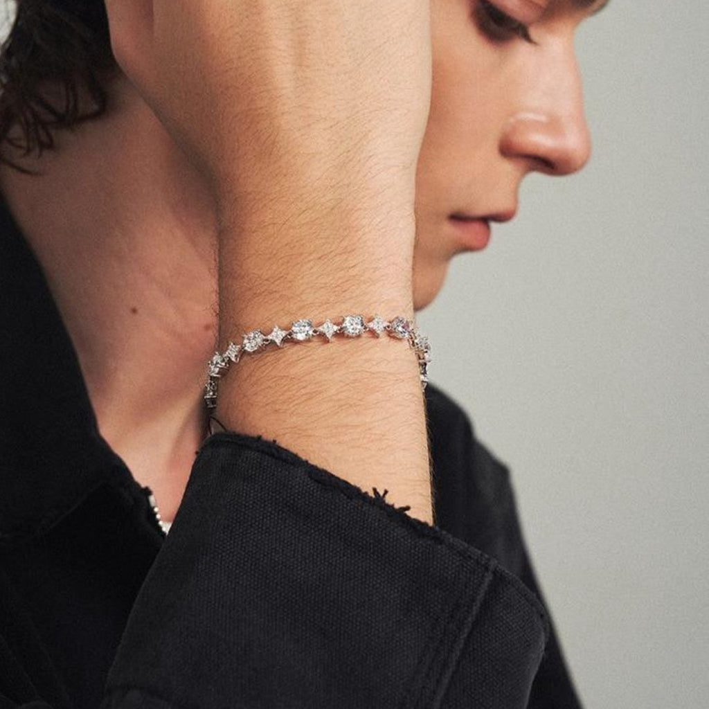 CROWN SPIKED  DIAMOND BRACELET