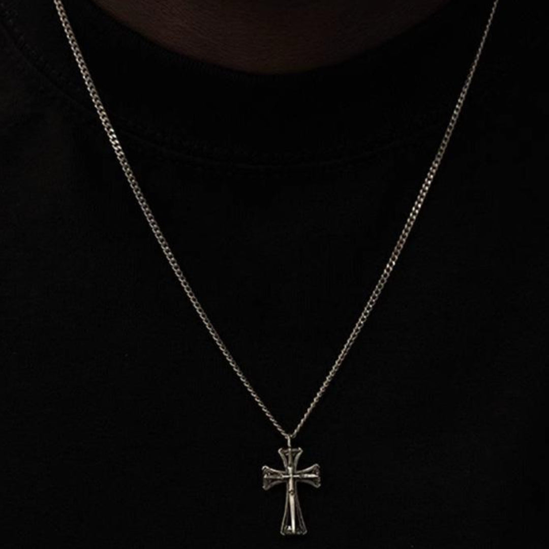 SPINE OF HEAVEN CROSS PENDANT