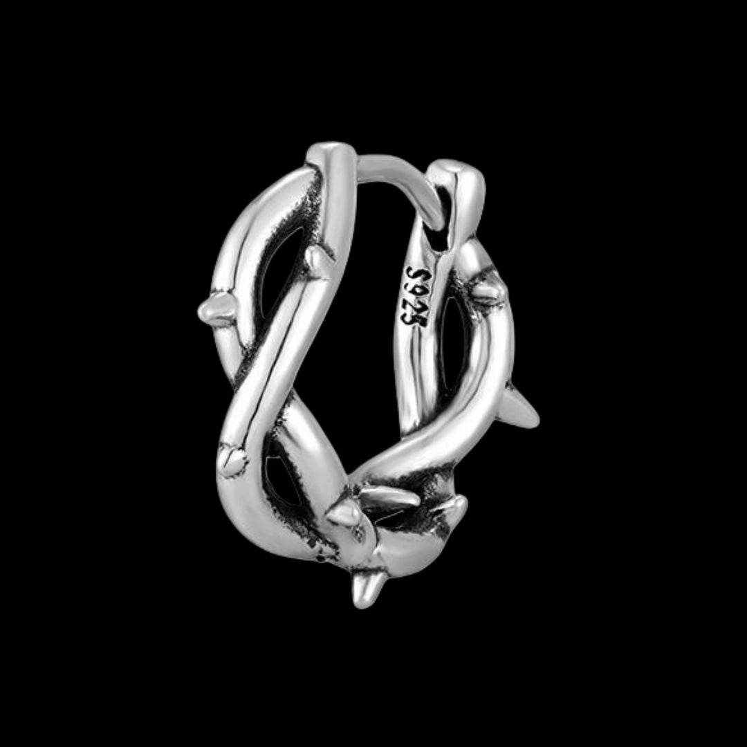 THORN LOOP .925 EARRINGS