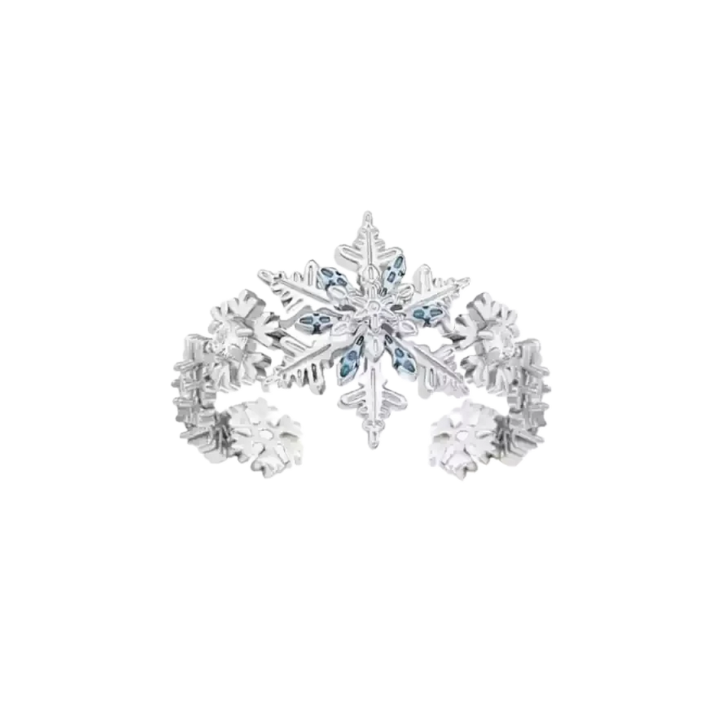 CELESTIAL FROST MICRODIAMOND SNOWFLAKE RING