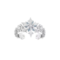 CELESTIAL FROST MICRODIAMOND SNOWFLAKE RING