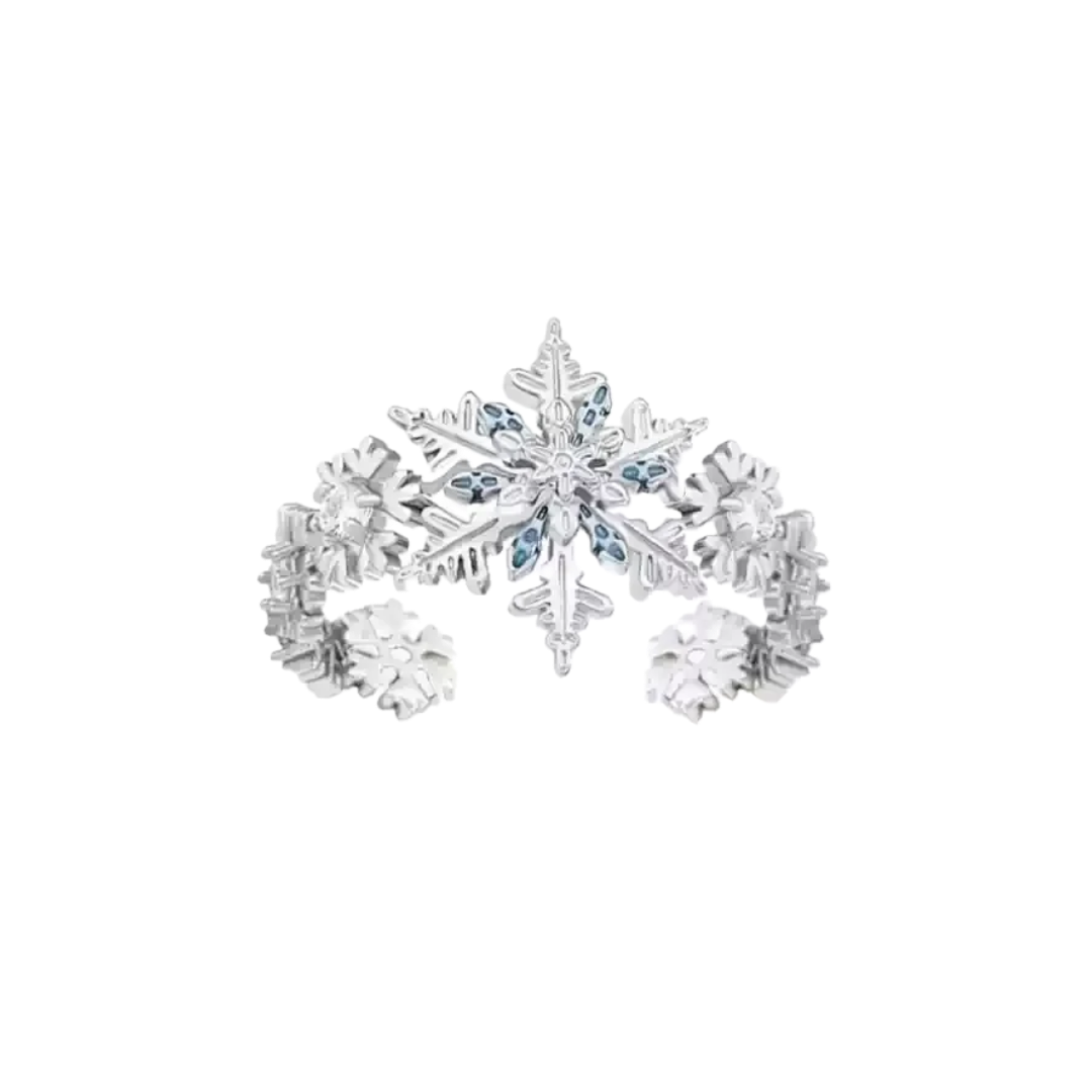 CELESTIAL FROST MICRODIAMOND SNOWFLAKE RING
