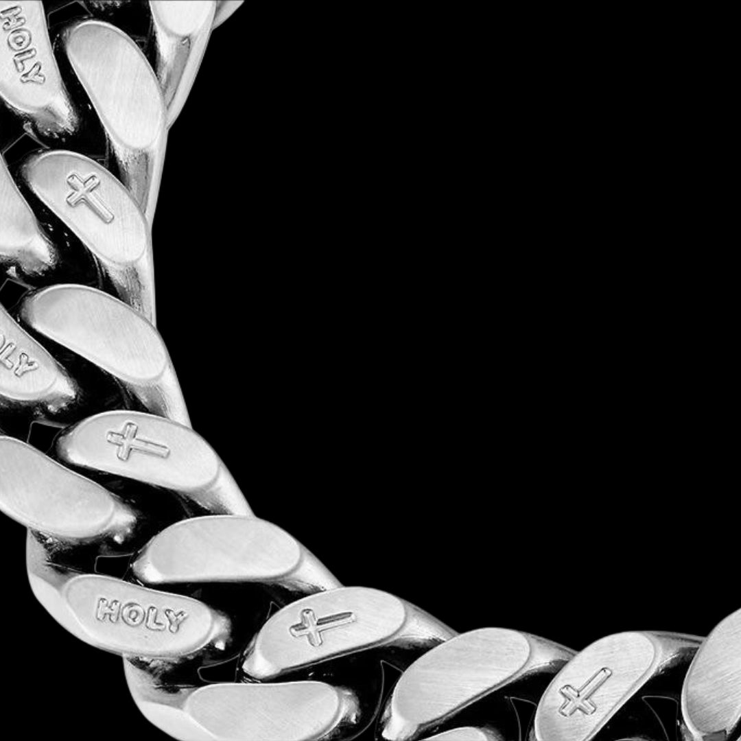 HOLY ENGRAVED CUBAN NECKLACE