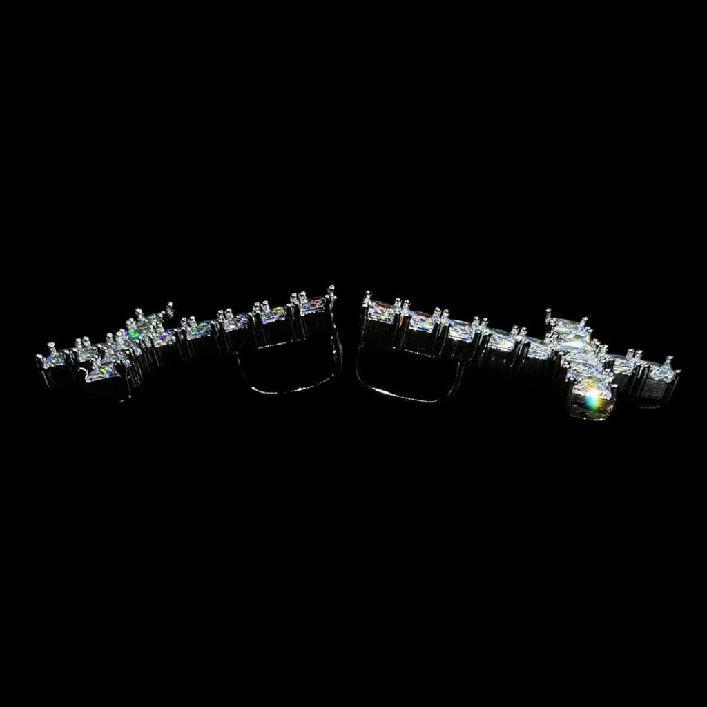 WHITE GOLD ST PETER CROSS NECKLACE