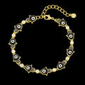 EVIL EYE HAMSA GOLD BRACELET