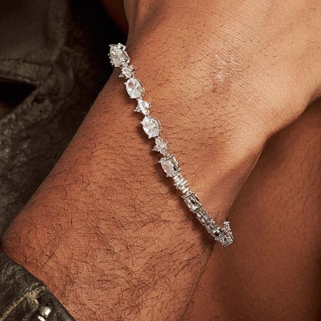 EXILE OVAL-CUT SPIKED BRACELET