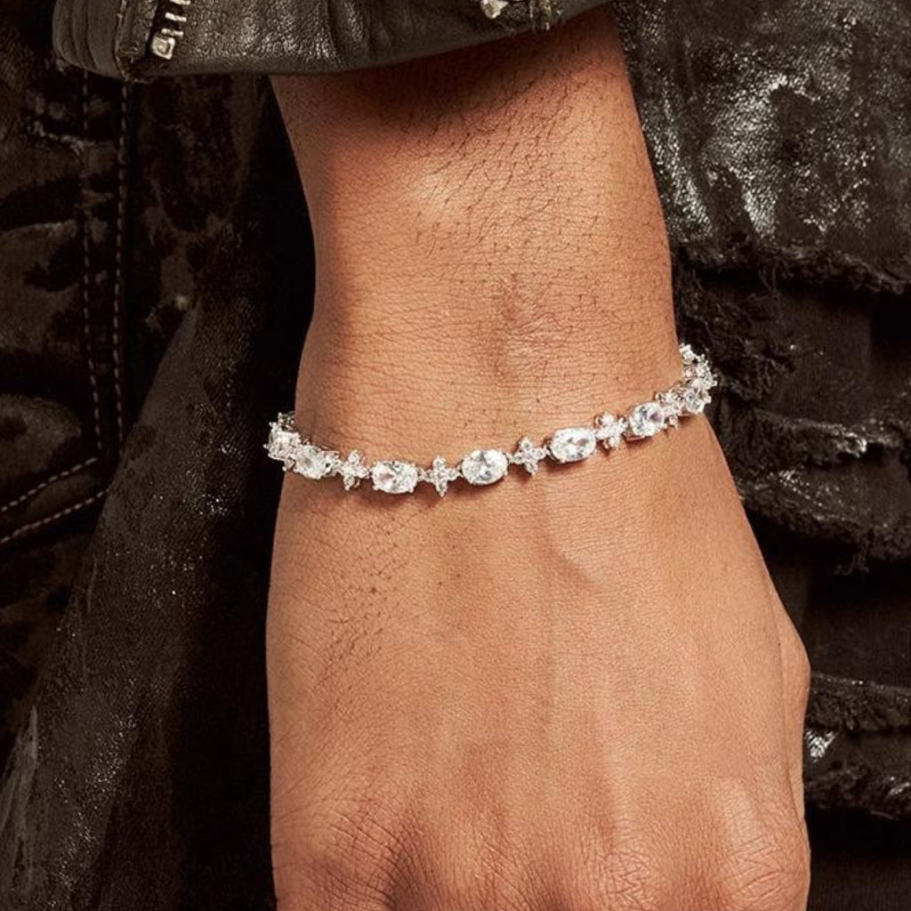 EXILE OVAL-CUT SPIKED BRACELET