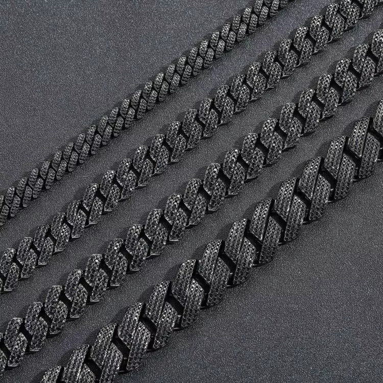 MIDNIGHT BLACK DIAMOND CUBAN BRACELETS