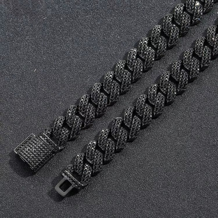 MIDNIGHT BLACK DIAMOND CUBAN BRACELETS