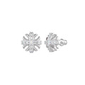 MOISSANITE IRIS CROSS EARRINGS