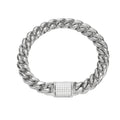 SILVER AND GOLD 6/8/10MM CUBAN BRACELETS